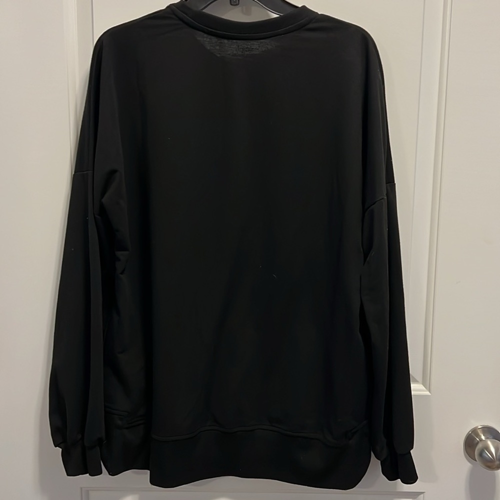 Hey boo ghost patch effect long sleeve top pullover with pockets! - Picture 8 of 8